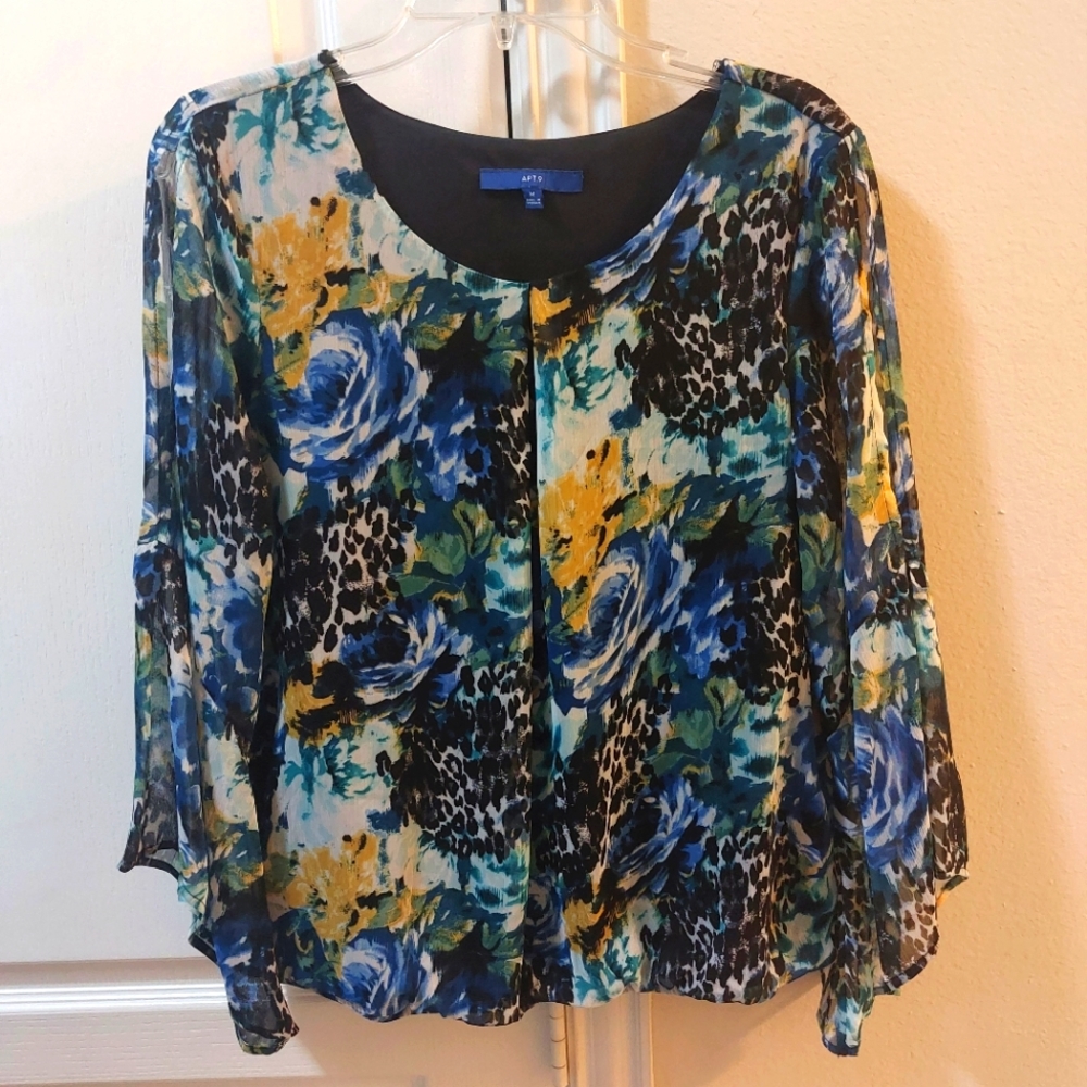 Multiples Multicolor Longsleeve Top Size Medium - image 1